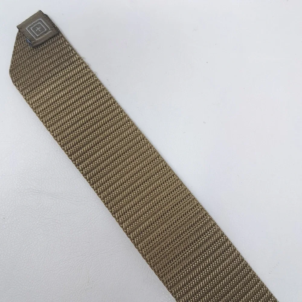 5.11 Tactical Traverse Double Buckle Belt Men's Medium Battle Brown Nylon 59510